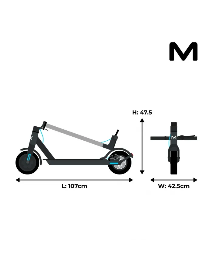 Hulajnoga elektryczna Motus Scooty 8.5 | Moc 350W | Bateria 7.8Ah