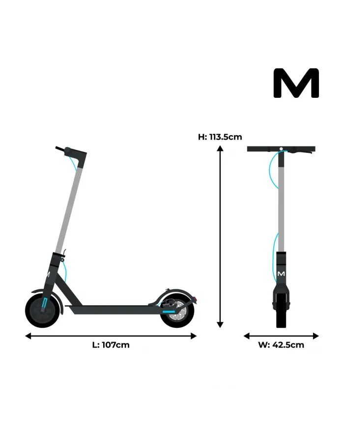 Hulajnoga elektryczna Motus Scooty 8.5 | Moc 350W | Bateria 7.8Ah