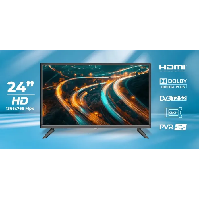 Telewizor LED KIANO SLIMTV 24" TRAVEL