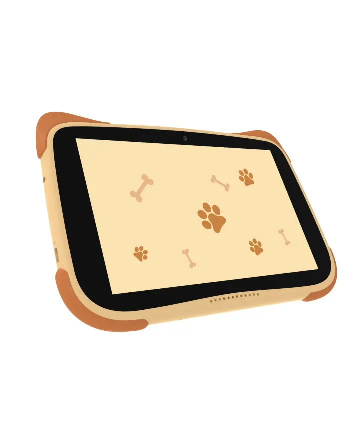 Tablet Kiano Alpha Kid Centrum Edukacyjne zatwierdzone przez MEN - brązowy/pomarańczowy