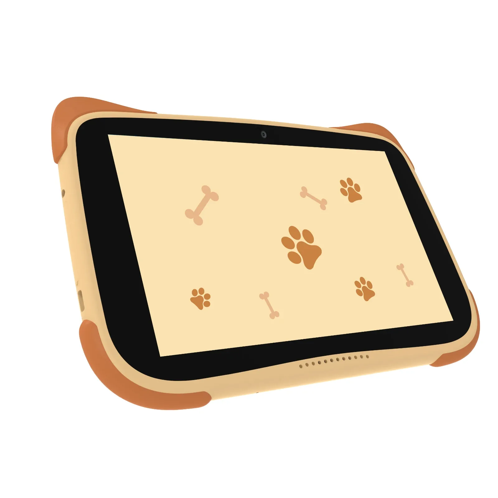 Tablet Kiano Alpha Kid Centrum Edukacyjne zatwierdzone przez MEN - brązowy/pomarańczowy