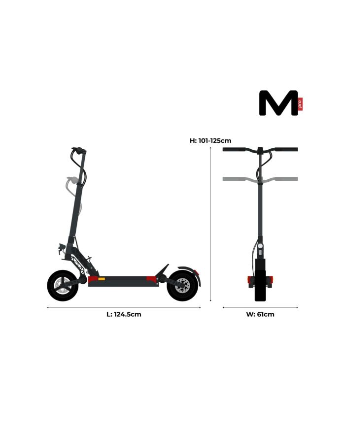 Hulajnoga elektryczna Motus Pro 10 2022 600W 20km/h