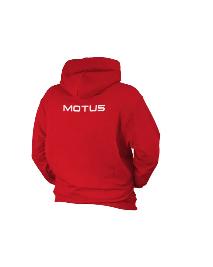 Bluza męska MOTUS z kapturem rozmiar M/L kolor czerwony