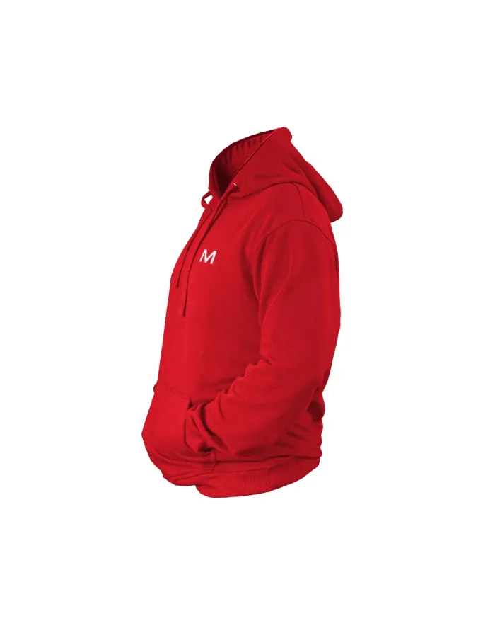 Bluza męska MOTUS z kapturem rozmiar M/L kolor czerwony