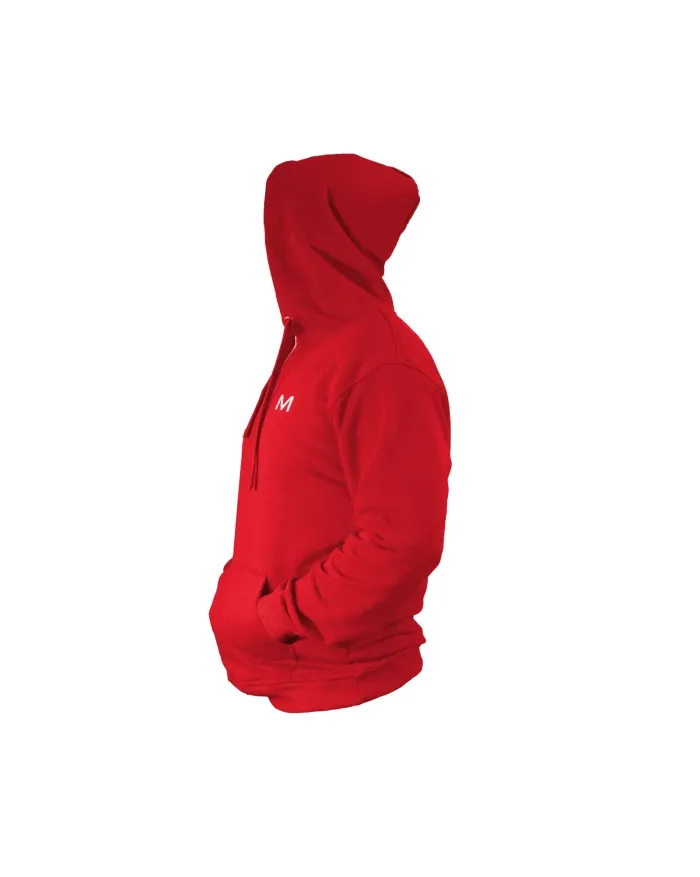 Bluza męska MOTUS z kapturem rozmiar M/L kolor czerwony