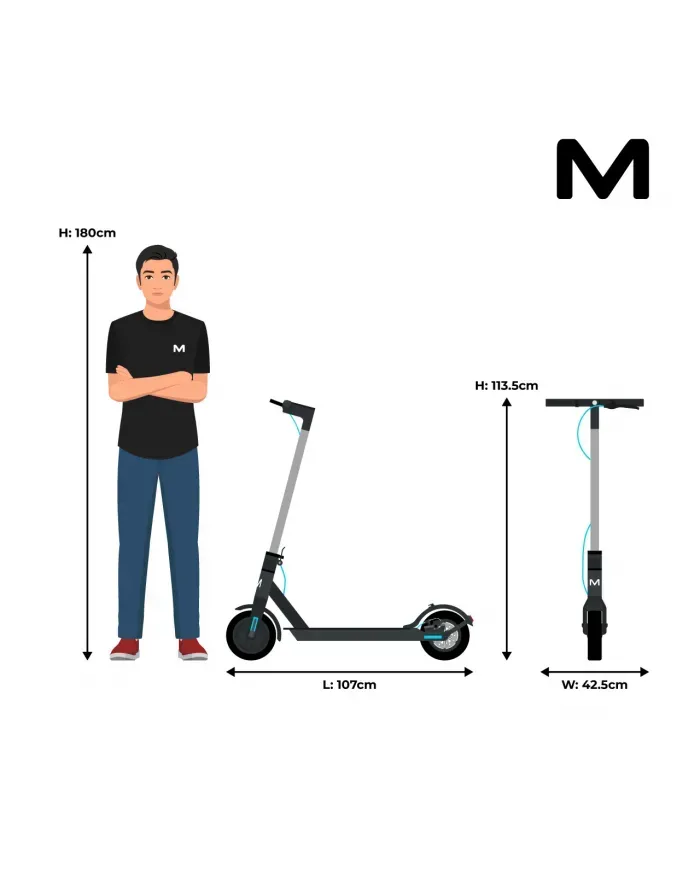 OUTLET Hulajnoga elektryczna Motus Scooty 8.5 350W 25km/h [C]