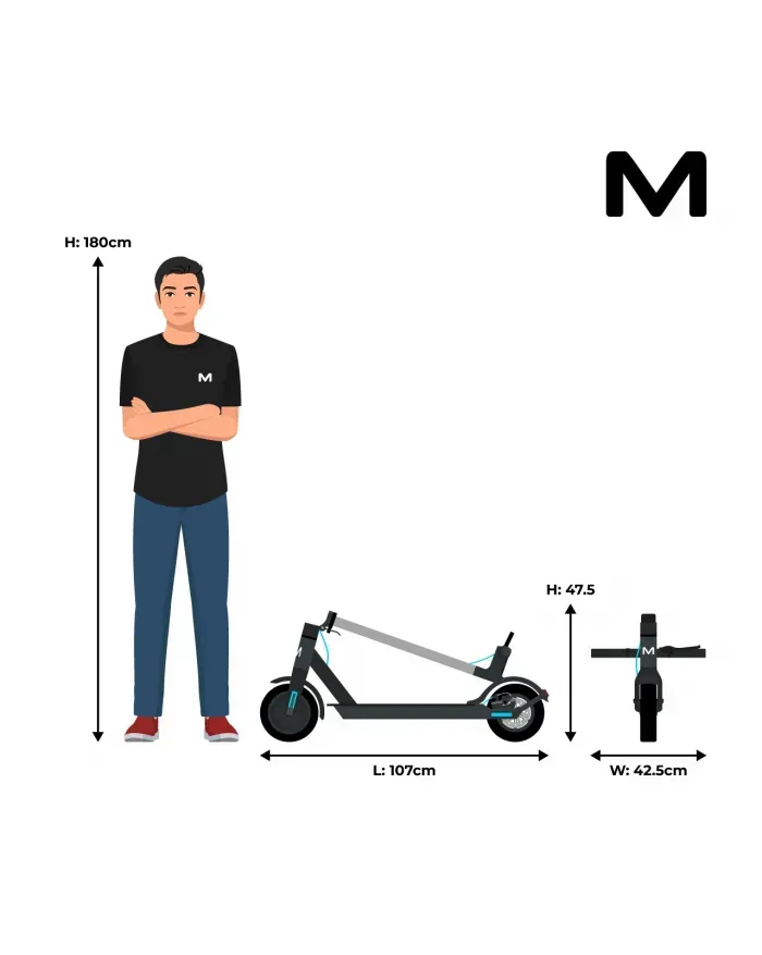 OUTLET Hulajnoga elektryczna Motus Scooty 8.5 350W 25km/h [C]