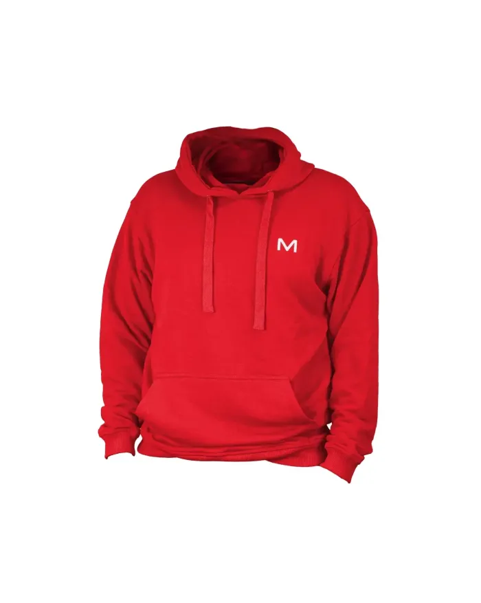Bluza męska MOTUS z kapturem rozmiar M/L kolor czerwony
