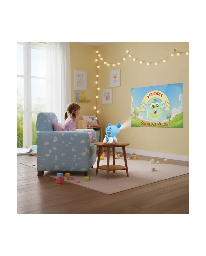 Projektor do kina domowego z funkcjami edukacyjnymi Kiano Alpha KID Blue (dog)