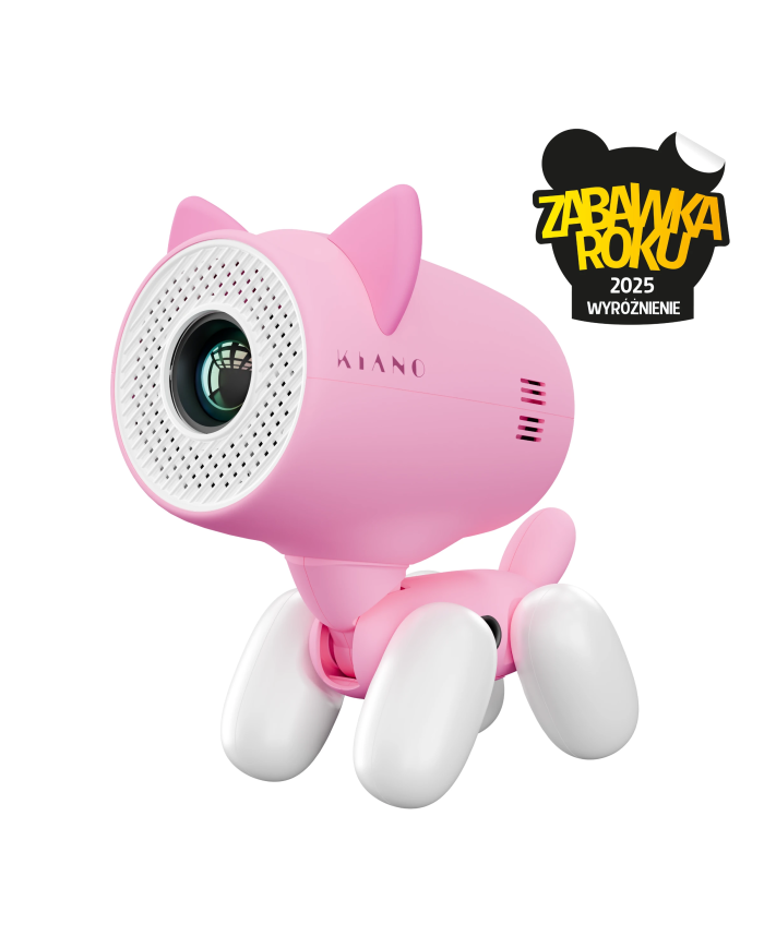 Projektor do kina domowego z funkcjami edukacyjnymi Kiano Alpha KID Pink (cat)