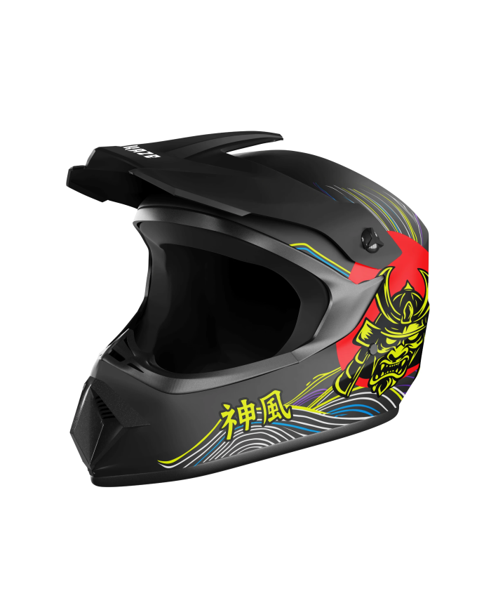 Kask Kamikaze Tokyo Drift fullface na hulajnogę, MTB i rower