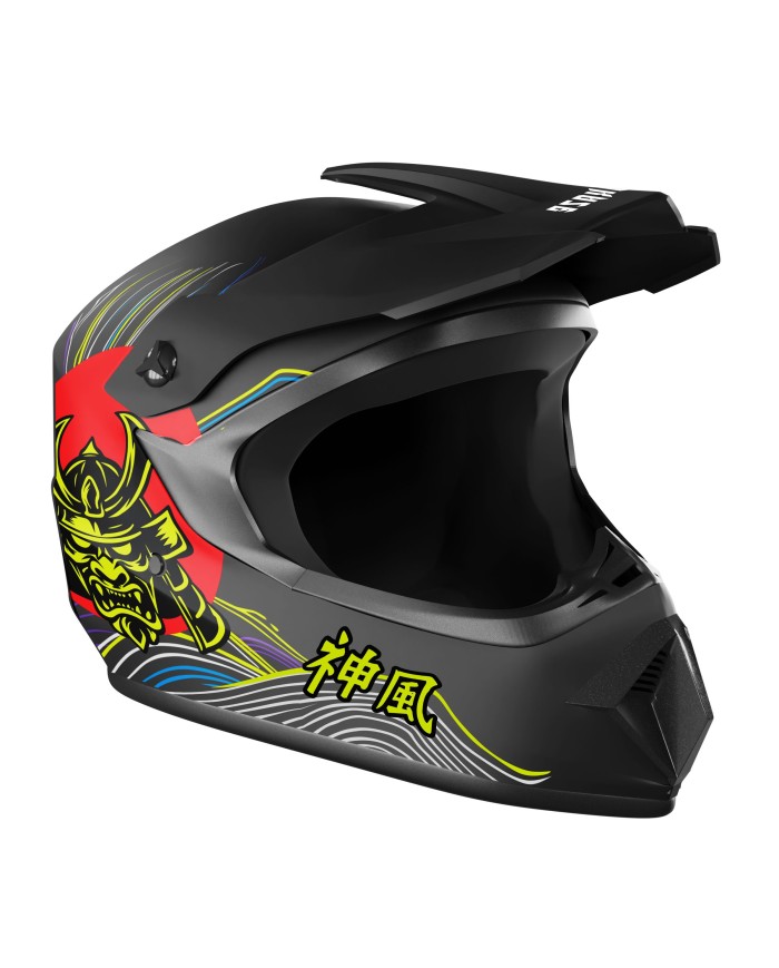 Kask Kamikaze Tokyo Drift fullface na hulajnogę, MTB i rower