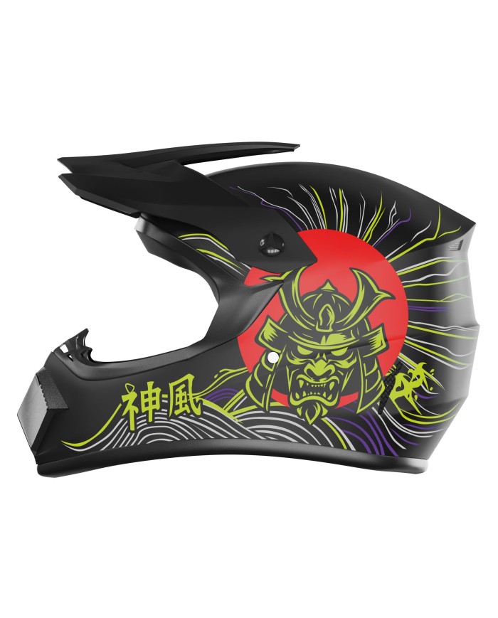 Kask Kamikaze Tokyo Drift fullface na hulajnogę, MTB i rower