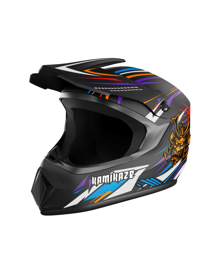 Kask Kamikaze Ninja fullface na hulajnogę, MTB i rower