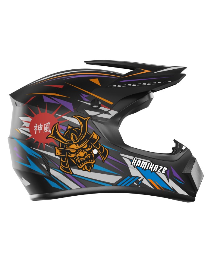 Kask Kamikaze Ninja fullface na hulajnogę, MTB i rower