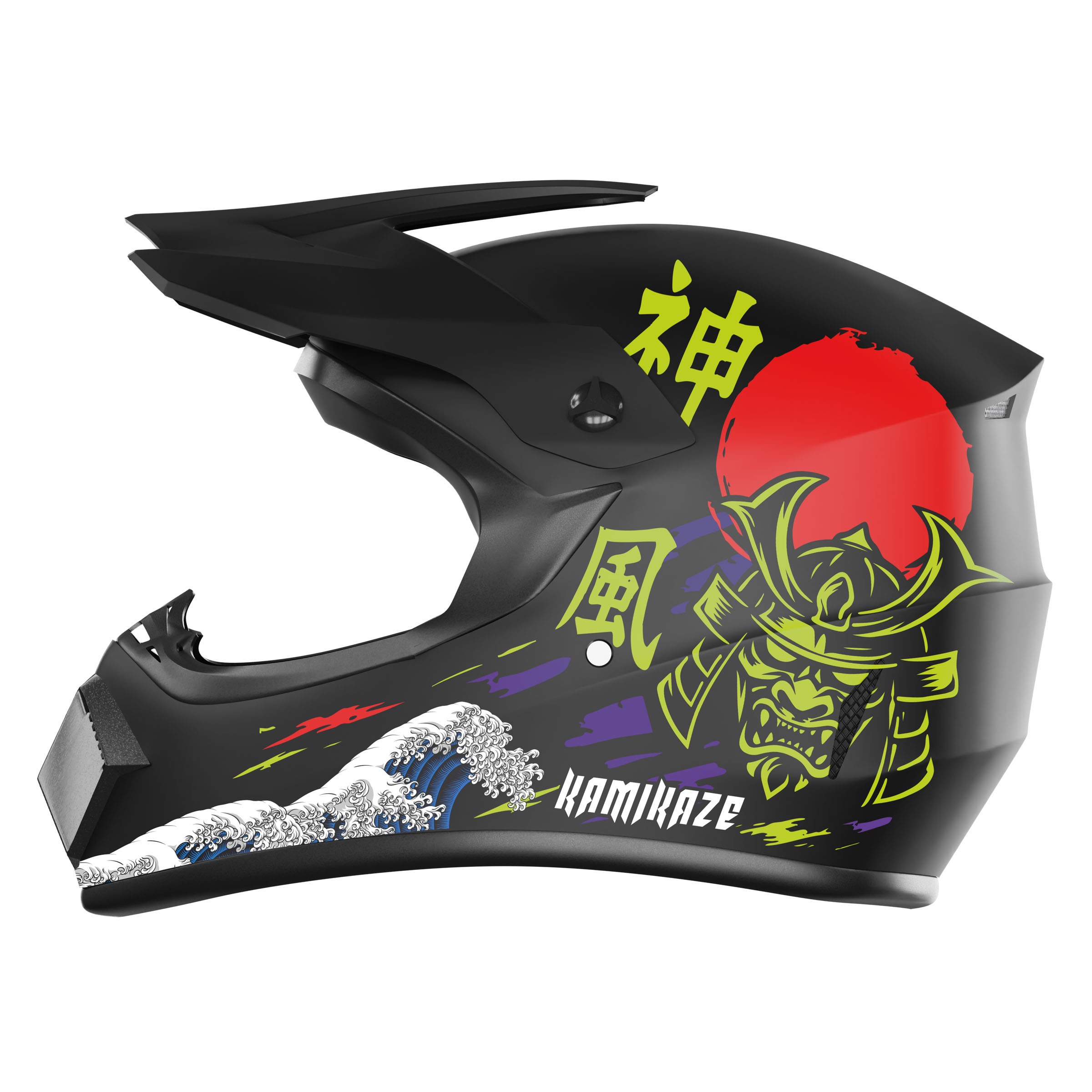 Kask Kamikaze Katana fullface na hulajnogę, MTB i rower