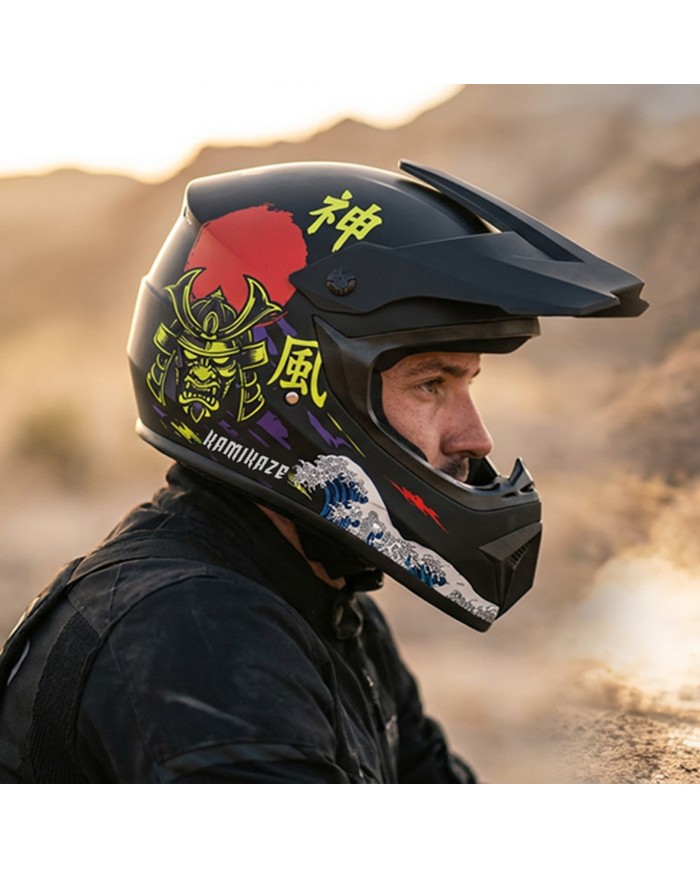 Kask Kamikaze Katana fullface na hulajnogę, MTB i rower
