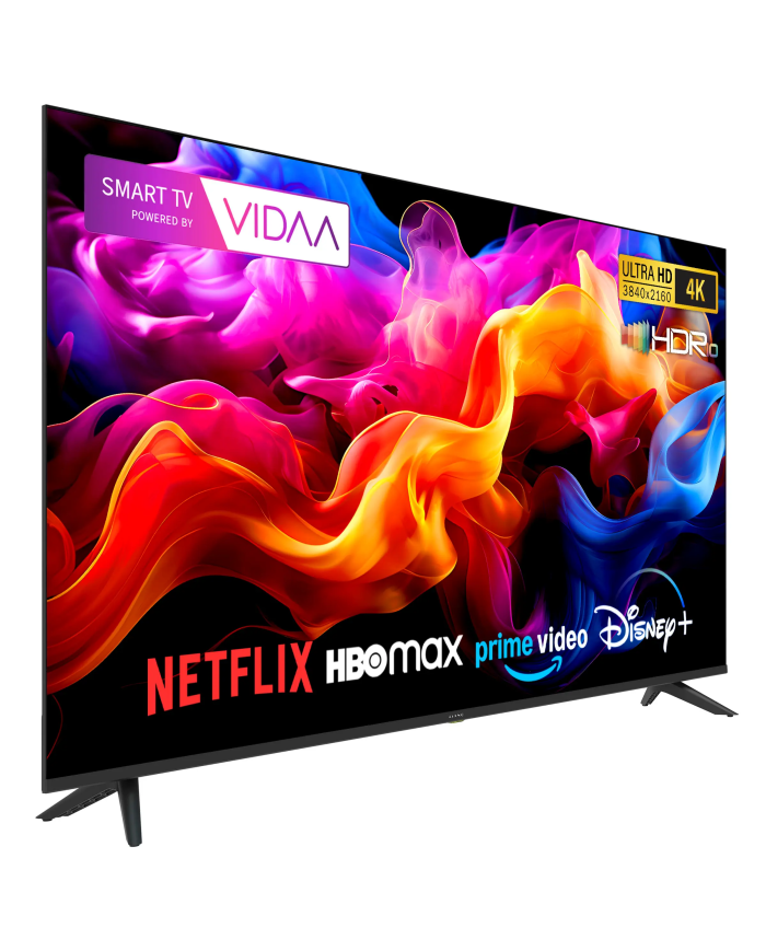 Telewizor Kiano Elegance 50" 4K Smart TV VIDAA Netflix. HBO, Prime