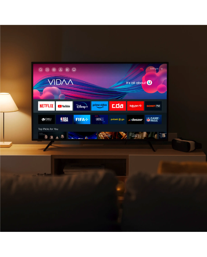 Telewizor Kiano Elegance 40" Full HD Smart TV VIDAA Netflix. HBO, Prime