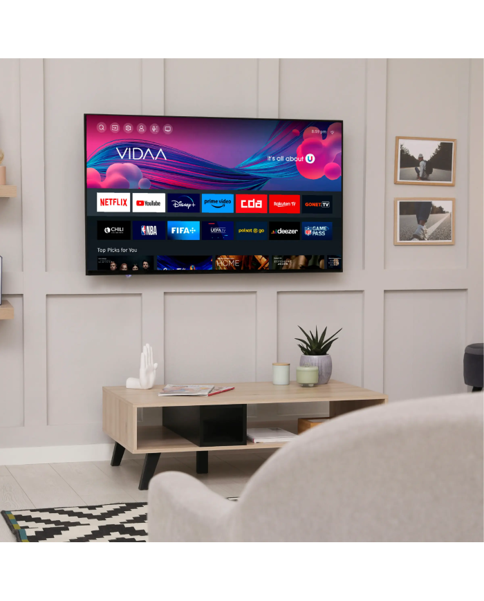 Telewizor Kiano Elegance 40" Full HD Smart TV VIDAA Netflix. HBO, Prime