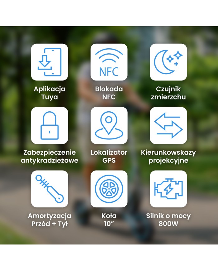 Hulajnoga elektryczna Motus Scooty 10 Max - 2026