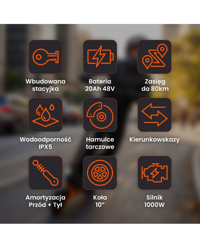 Hulajnoga elektryczna Kamikaze K1 Plus + stacyjka - 7way.pl