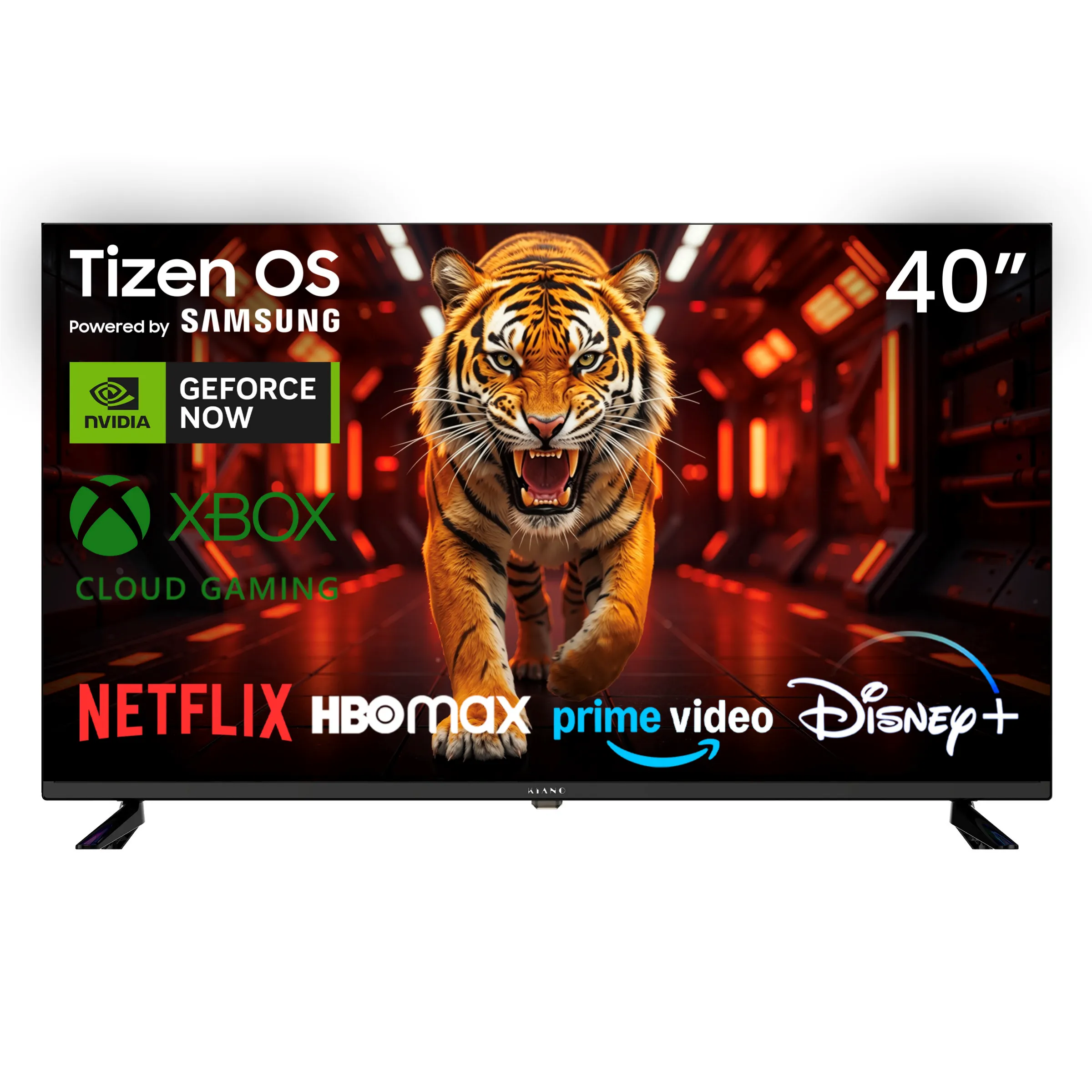 Telewizor Kiano Elegance 40" FHD Tizen OS, HBO Prime, GeForce Now, Xbox Cloud Gaming
