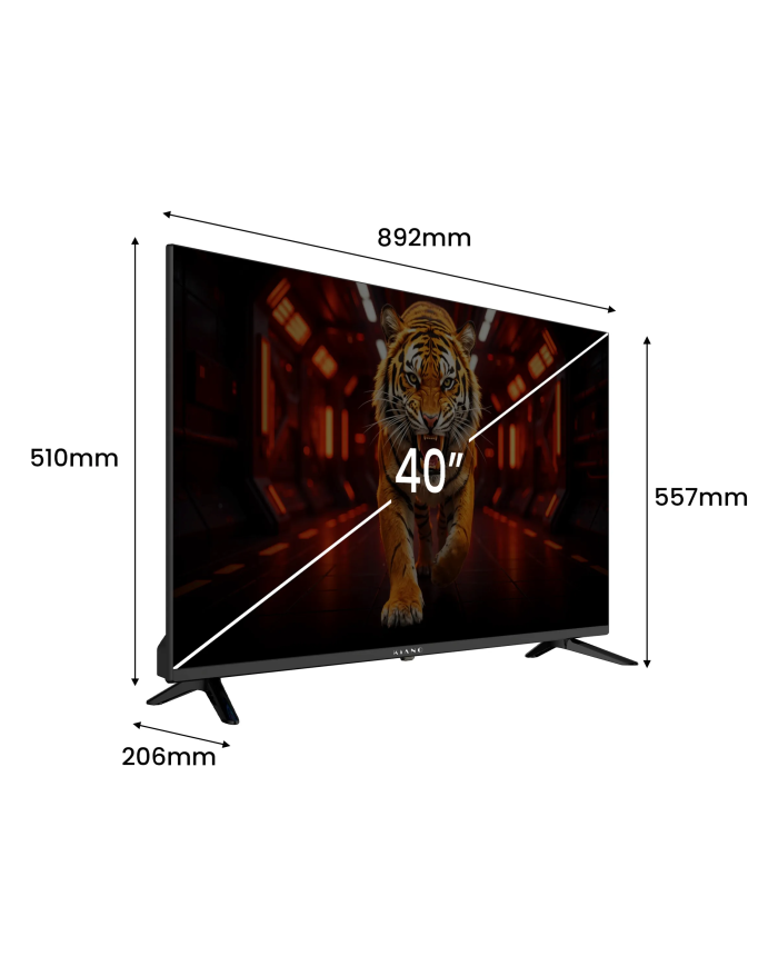 Telewizor Kiano Elegance 40" FHD Tizen OS, HBO Prime, GeForce Now, Xbox Cloud Gaming