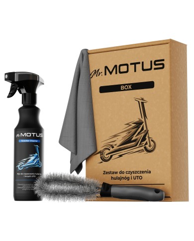 Zestaw do czyszczenia hulajnogi elektrycznej Mr. Motus Box edycja 2026