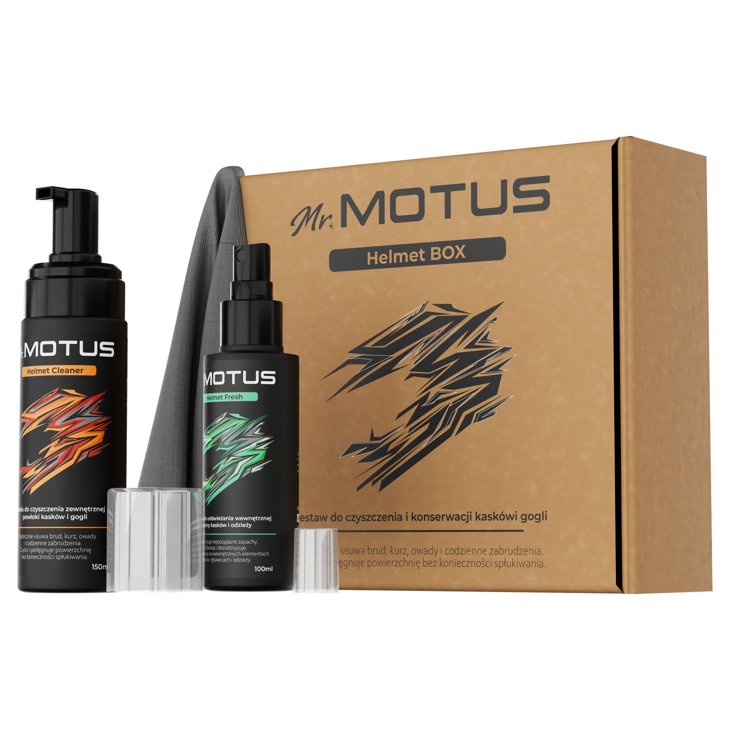 Zestaw do czyszczenia kasków Mr. Motus Helmet Cleaner