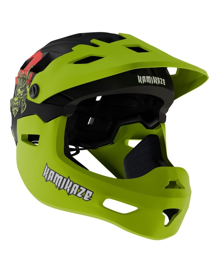 Kask szczękowy Kamikaze RONIN Helmet Green