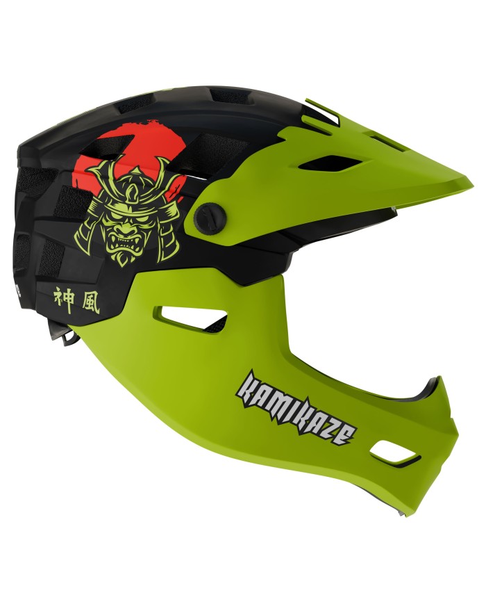 Kask szczękowy Kamikaze RONIN Helmet Green