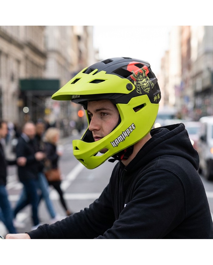Kask szczękowy Kamikaze RONIN Helmet Green