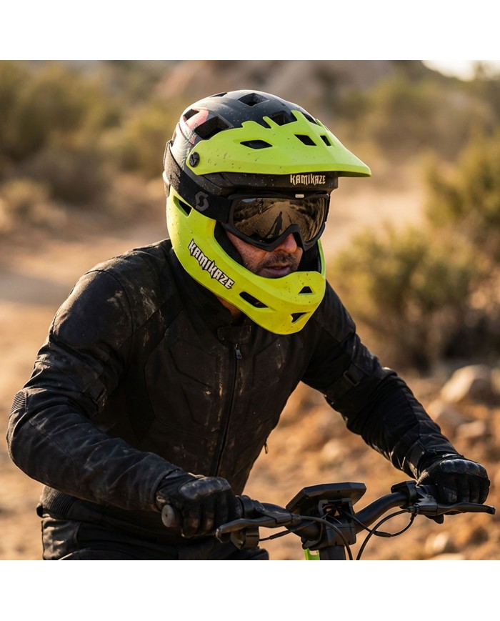 Kask szczękowy Kamikaze RONIN Helmet Green