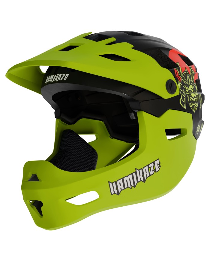 Kask szczękowy Kamikaze RONIN Helmet Green