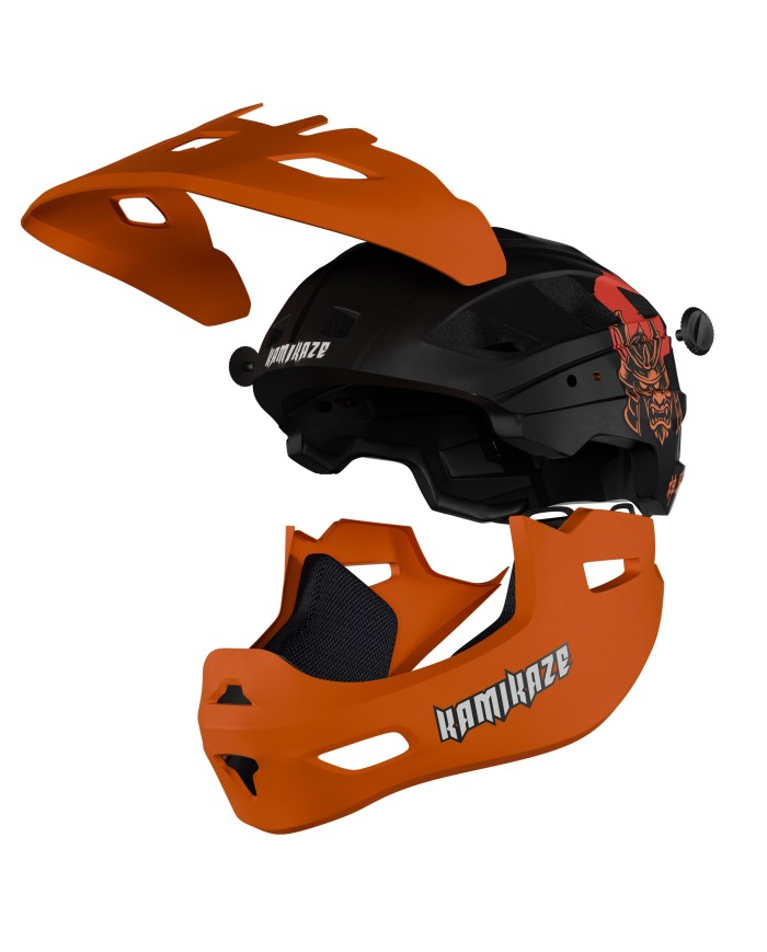 Kask szczękowy Kamikaze RONIN Helmet Orange