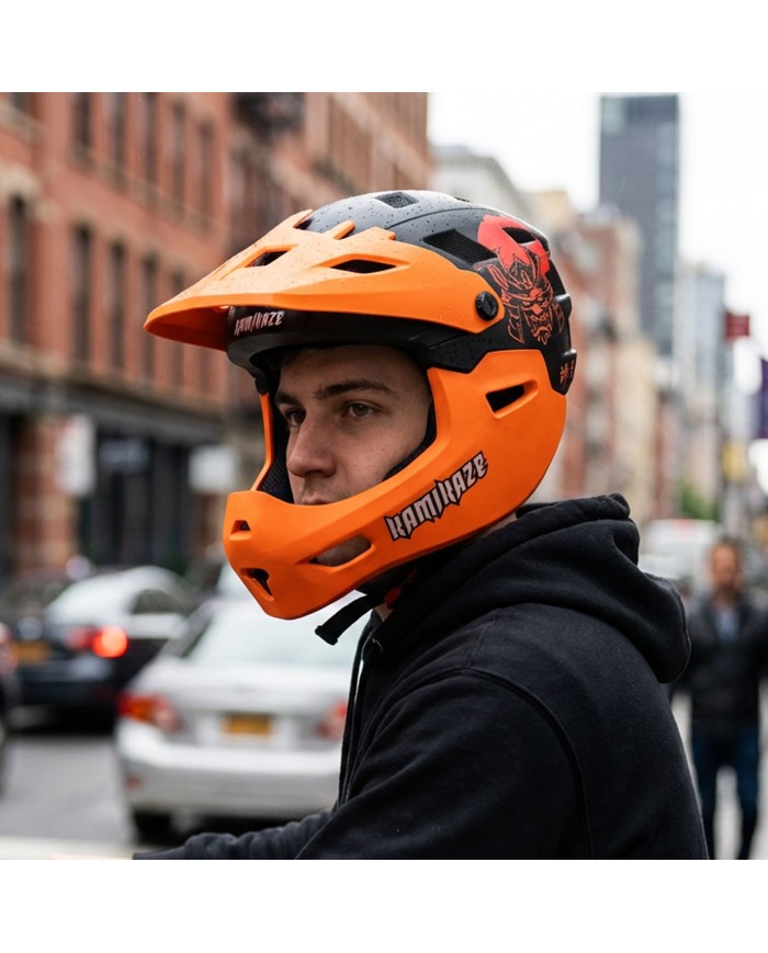 Kask szczękowy Kamikaze RONIN Helmet Orange