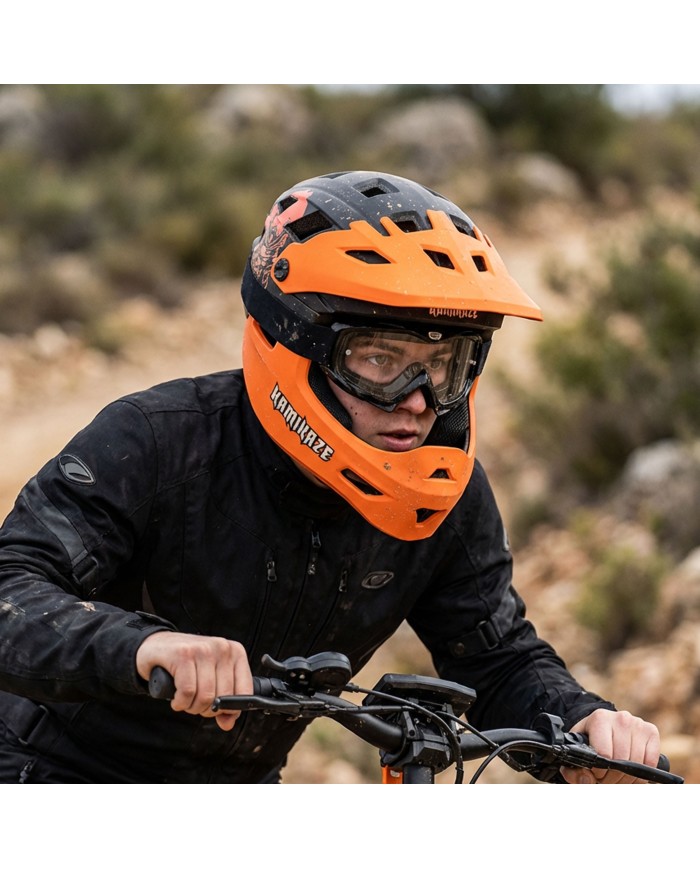 Kask szczękowy Kamikaze RONIN Helmet Orange