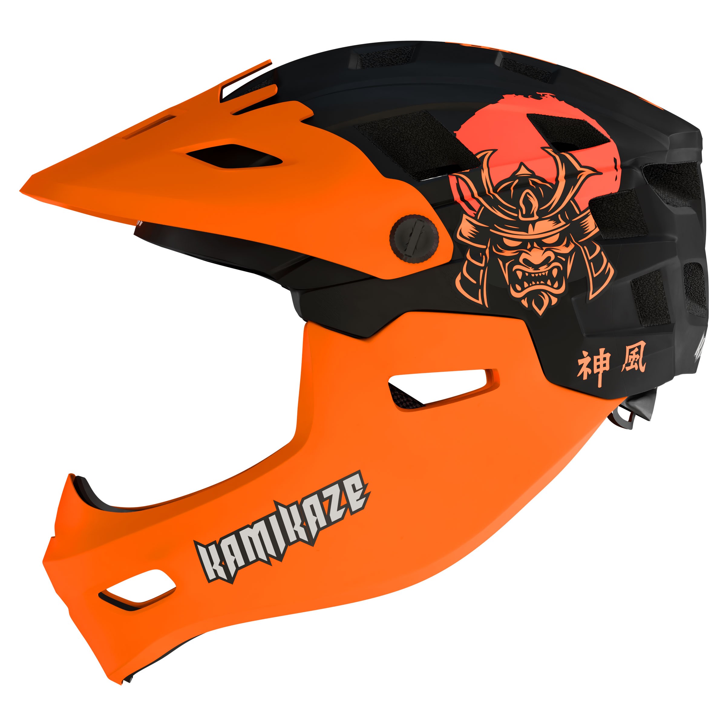 Kask szczękowy Kamikaze RONIN Helmet Orange