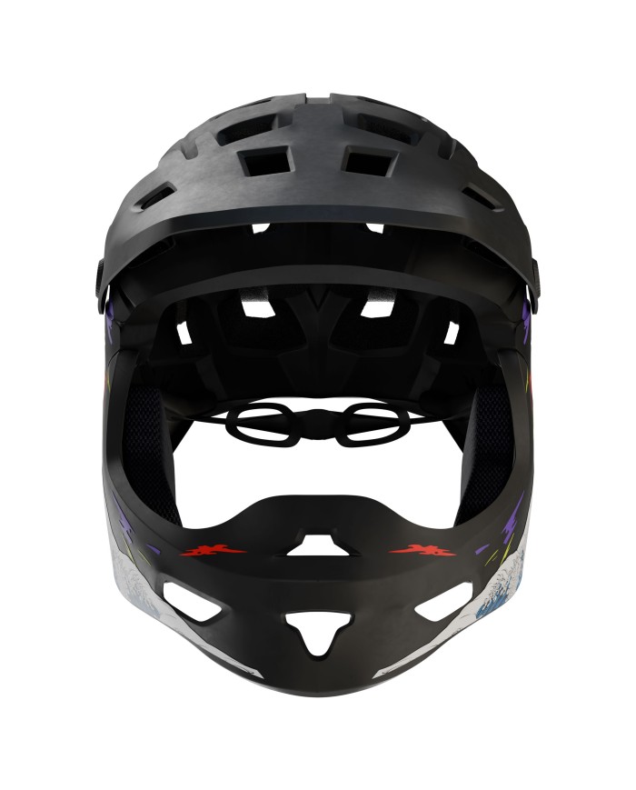 Kask szczękowy Kamikaze RONIN Wave Black