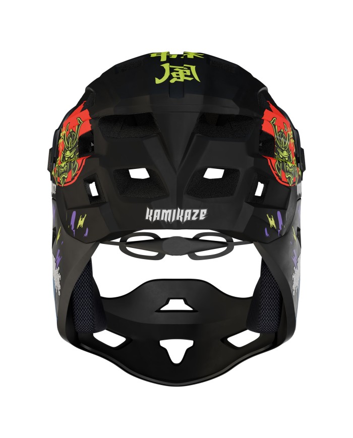 Kask szczękowy Kamikaze RONIN Wave Black