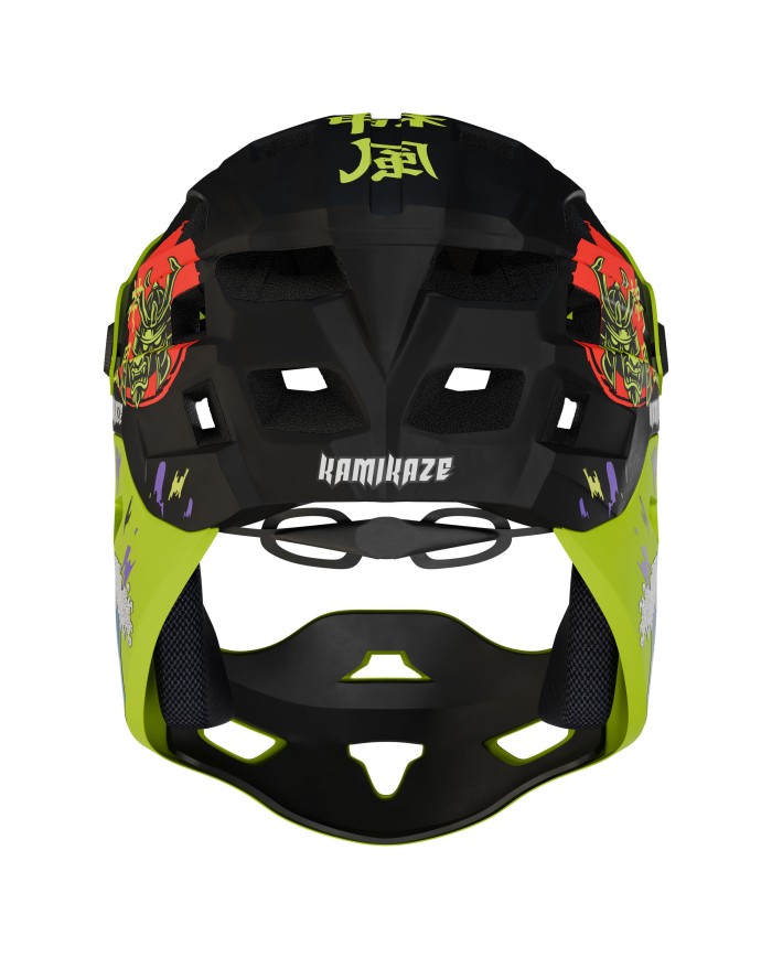 Kask szczękowy Kamikaze RONIN Wave Green