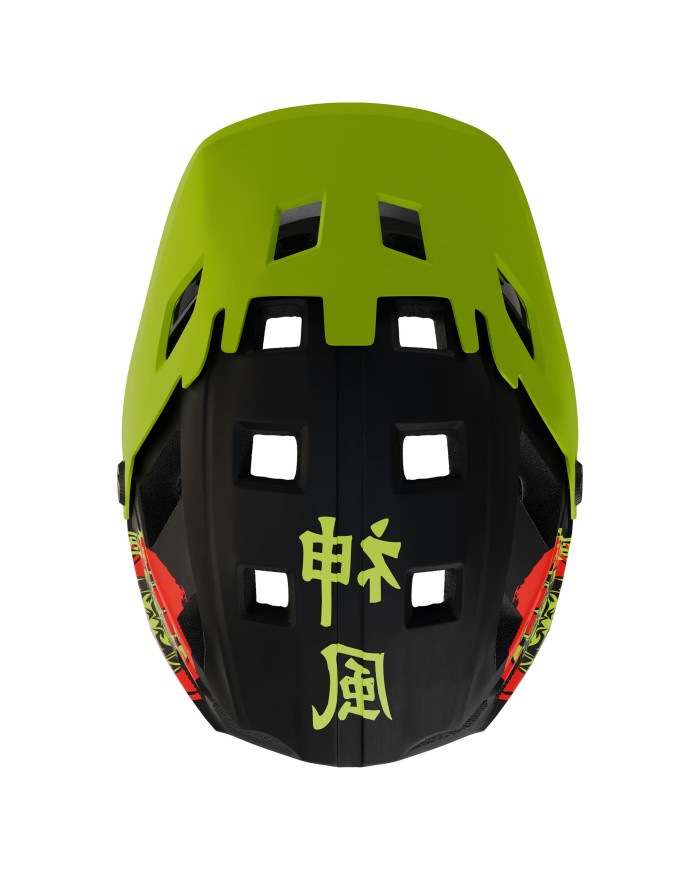 Kask szczękowy Kamikaze RONIN Wave Green