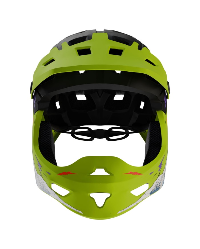 Kask szczękowy Kamikaze RONIN Wave Green