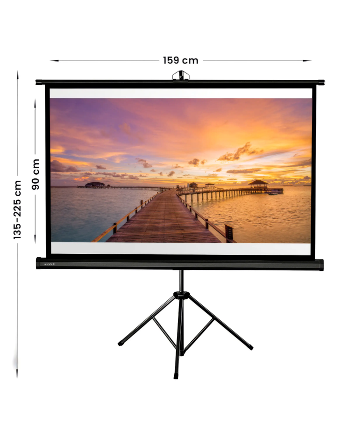 Kiano Ekran Projekcyjny na statywie Screen Tripod Matt White 72 FG 16:9