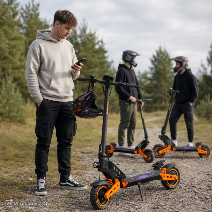 Hulajnoga elektryczna Kamikaze K1 Lite + Stacyjka