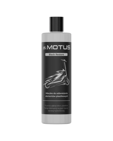 Płyn Mr. Motus Black Restore - mleczko do odświeżania elementów plastikowych hulajnogi