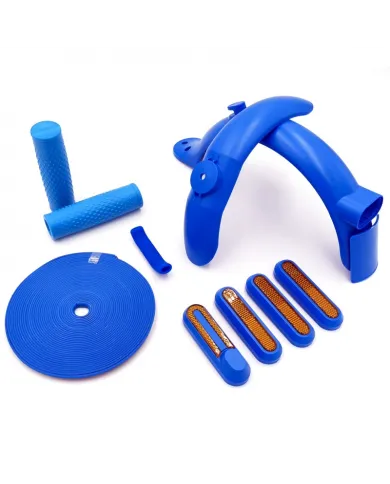 Niebieski zestaw do personalizacji hulajnóg elektrycznych