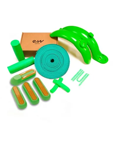 Zielony zestaw do personalizacji hulajnóg elektrycznych