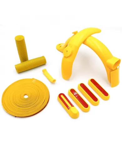 Żółty zestaw do personalizacji hulajnóg elektrycznych